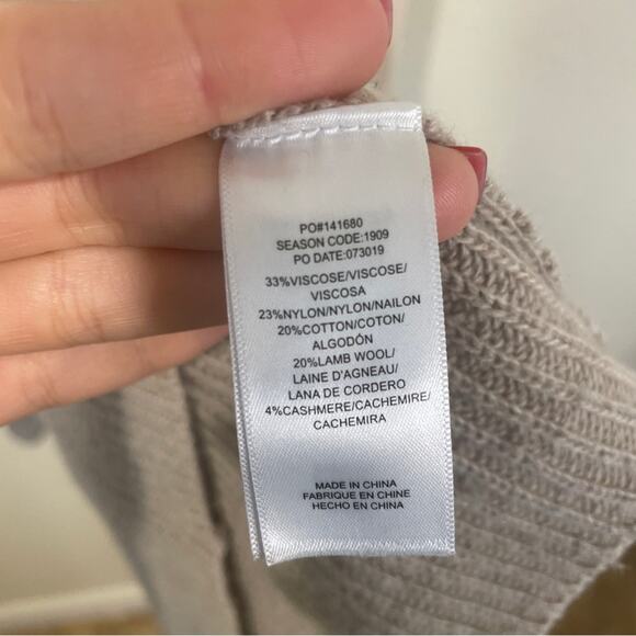 Splendid Alta Colorblock Cashmere Lambs Wool Viscose Blend Sweater Size XS - Picture 5 of 9